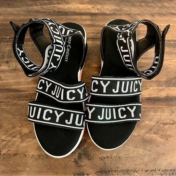 Juicy Couture Impulse Logo Strap Platform Sandals. Size 7. - Picture 6 of 13